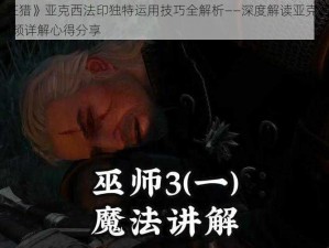 《巫师3：狂猎》亚克西法印独特运用技巧全解析——深度解读亚克西法印另类使用攻略视频详解心得分享