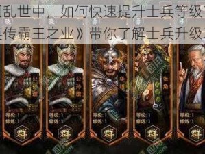 在三国乱世中，如何快速提升士兵等级？《三国群英传霸王之业》带你了解士兵升级攻略