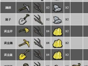 探索饥荒世界：物品合成表揭示生存之道