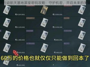 三角洲行动航天基地黑室密码攻略：守护机密，开启未来的关键钥匙