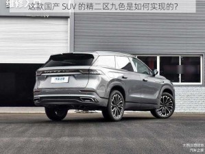 这款国产 SUV 的精二区九色是如何实现的？