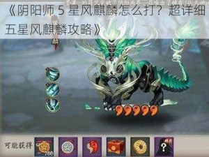 《阴阳师 5 星风麒麟怎么打？超详细五星风麒麟攻略》