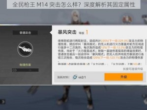 全民枪王 M14 突击怎么样？深度解析其固定属性