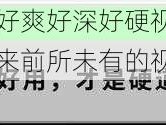 这款好大好硬好爽好深好硬视频采用全新的技术，给你带来前所未有的视觉体验