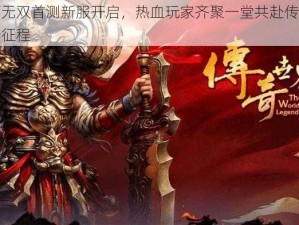 天下无双首测新服开启，热血玩家齐聚一堂共赴传奇世界新征程