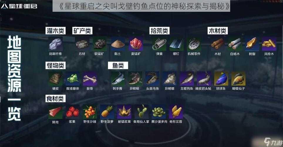 《星球重启之尖叫戈壁钓鱼点位的神秘探索与揭秘》