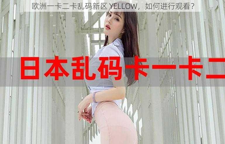 欧洲一卡二卡乱码新区 YELLOW，如何进行观看？