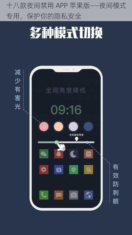 十八款夜间禁用 APP 苹果版——夜间模式专用，保护你的隐私安全