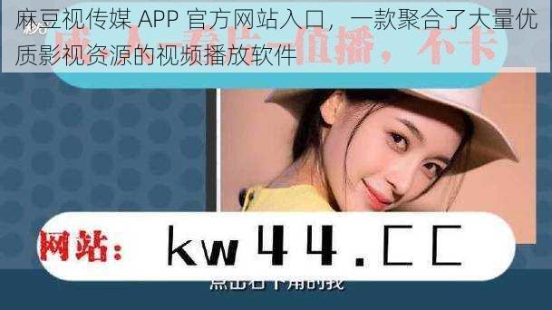 麻豆视传媒 APP 官方网站入口，一款聚合了大量优质影视资源的视频播放软件