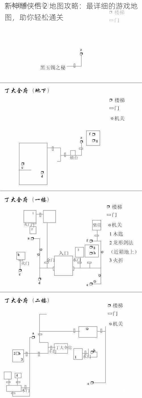 新神雕侠侣 2 地图攻略：最详细的游戏地图，助你轻松通关