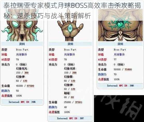 泰拉瑞亚专家模式月球BOSS高效率击杀攻略揭秘：速杀技巧与战斗策略解析