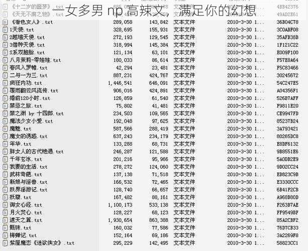 一女多男 np 高辣文，满足你的幻想