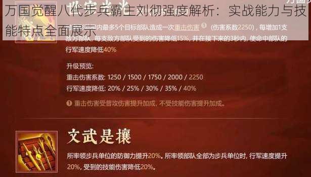 万国觉醒八代步兵霸主刘彻强度解析：实战能力与技能特点全面展示