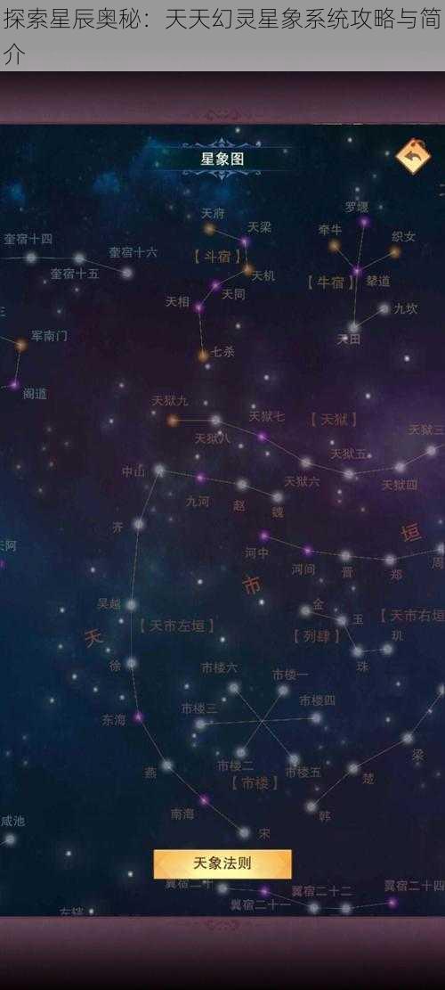 探索星辰奥秘：天天幻灵星象系统攻略与简介