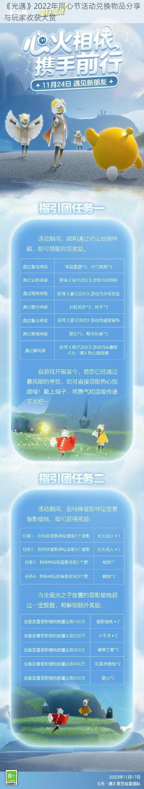 《光遇》2022年同心节活动兑换物品分享与玩家收获大赏