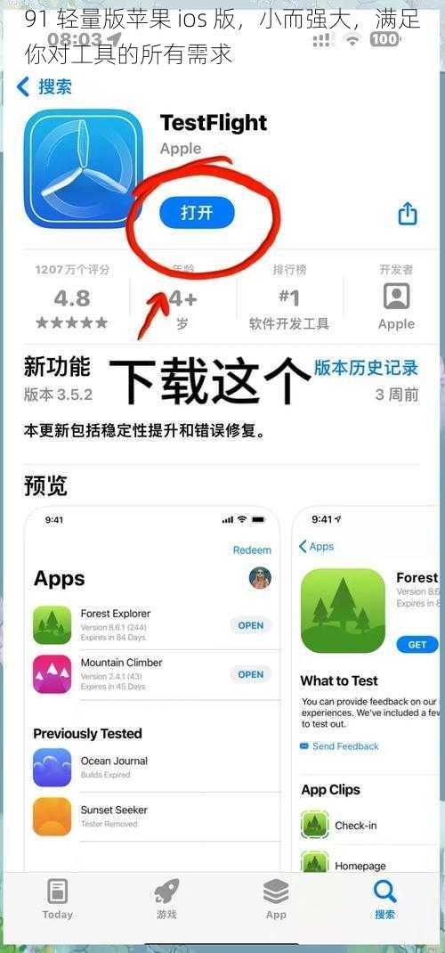 91 轻量版苹果 ios 版，小而强大，满足你对工具的所有需求