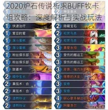 2020炉石传说祈求BUFF牧卡组攻略：深度解析与实战玩法