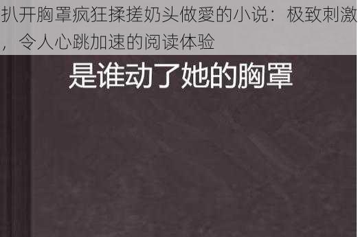 扒开胸罩疯狂揉搓奶头做愛的小说：极致刺激，令人心跳加速的阅读体验