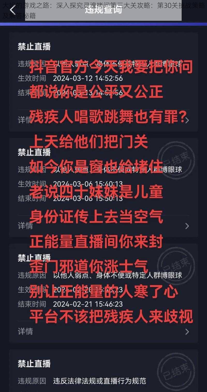 大妈的游戏之路：深入探究灵魂拷问第三大关攻略：第30关挑战策略及解答秘籍