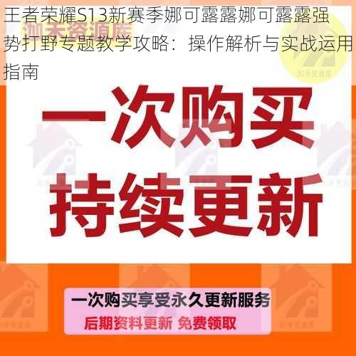 王者荣耀S13新赛季娜可露露娜可露露强势打野专题教学攻略：操作解析与实战运用指南