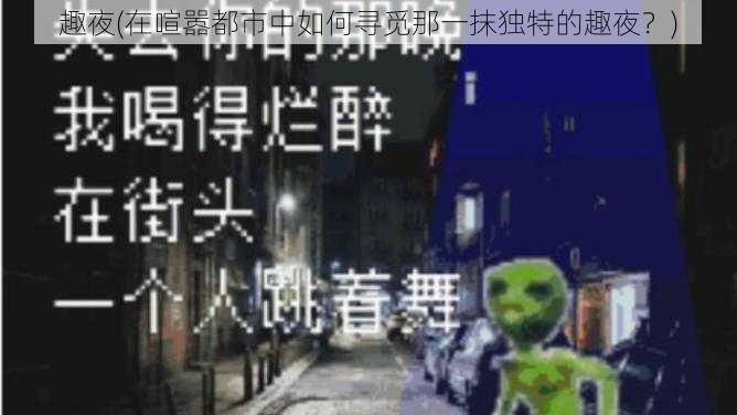 趣夜(在喧嚣都市中如何寻觅那一抹独特的趣夜？)