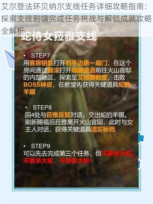 艾尔登法环贝纳尔支线任务详细攻略指南：探索支线剧情完成任务挑战与解锁成就攻略全解析