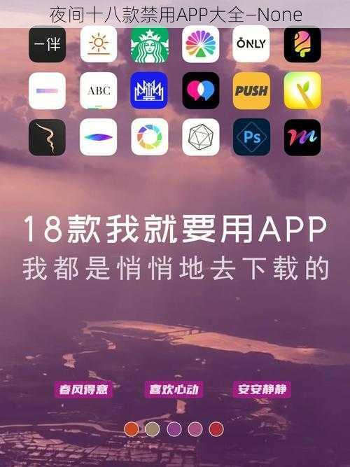 夜间十八款禁用APP大全—None