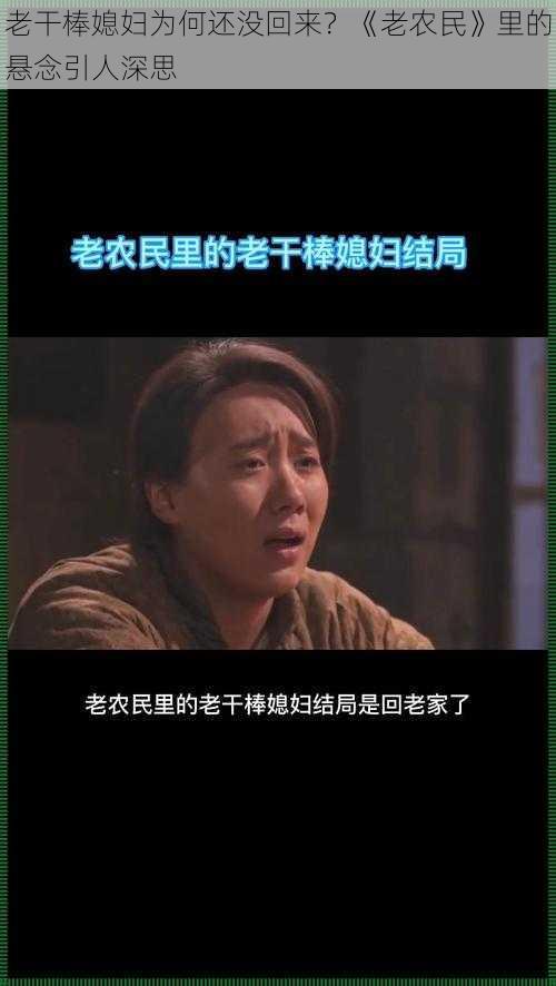 老干棒媳妇为何还没回来？《老农民》里的悬念引人深思