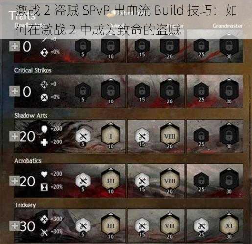 激战 2 盗贼 SPvP 出血流 Build 技巧：如何在激战 2 中成为致命的盗贼