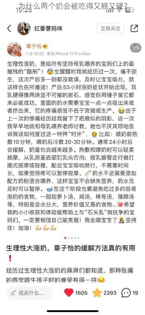 为什么两个奶会被吃得又翘又硬？