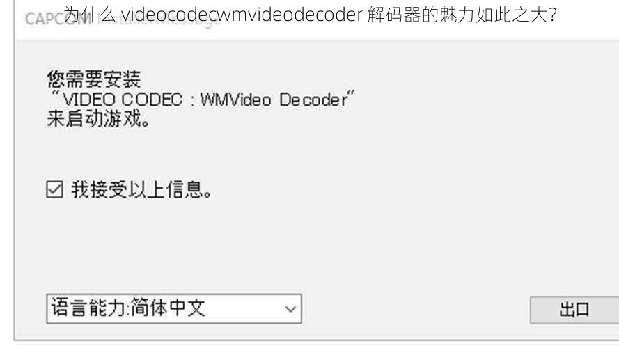 为什么 videocodecwmvideodecoder 解码器的魅力如此之大？