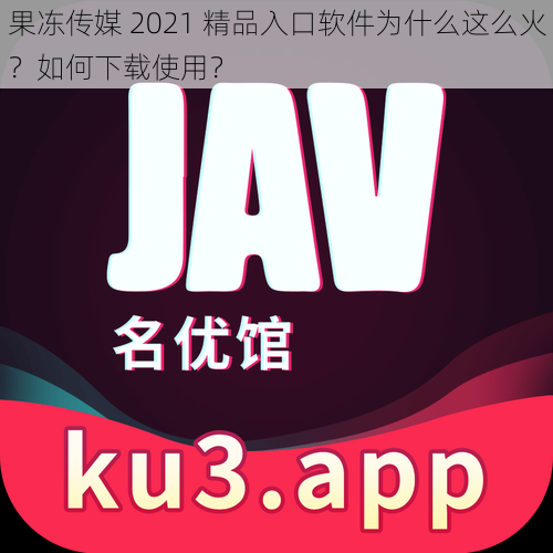 果冻传媒 2021 精品入口软件为什么这么火？如何下载使用？