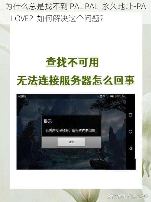 为什么总是找不到 PALIPALI 永久地址-PALILOVE？如何解决这个问题？