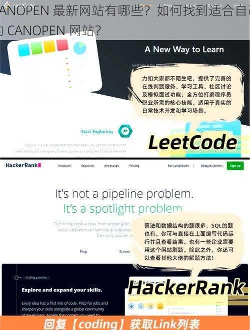 CANOPEN 最新网站有哪些？如何找到适合自己的 CANOPEN 网站？