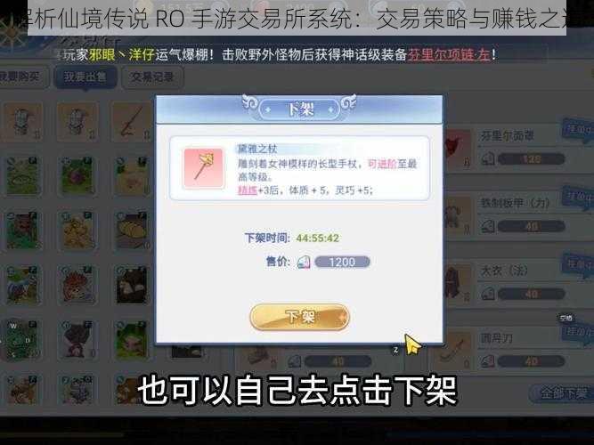 解析仙境传说 RO 手游交易所系统：交易策略与赚钱之道